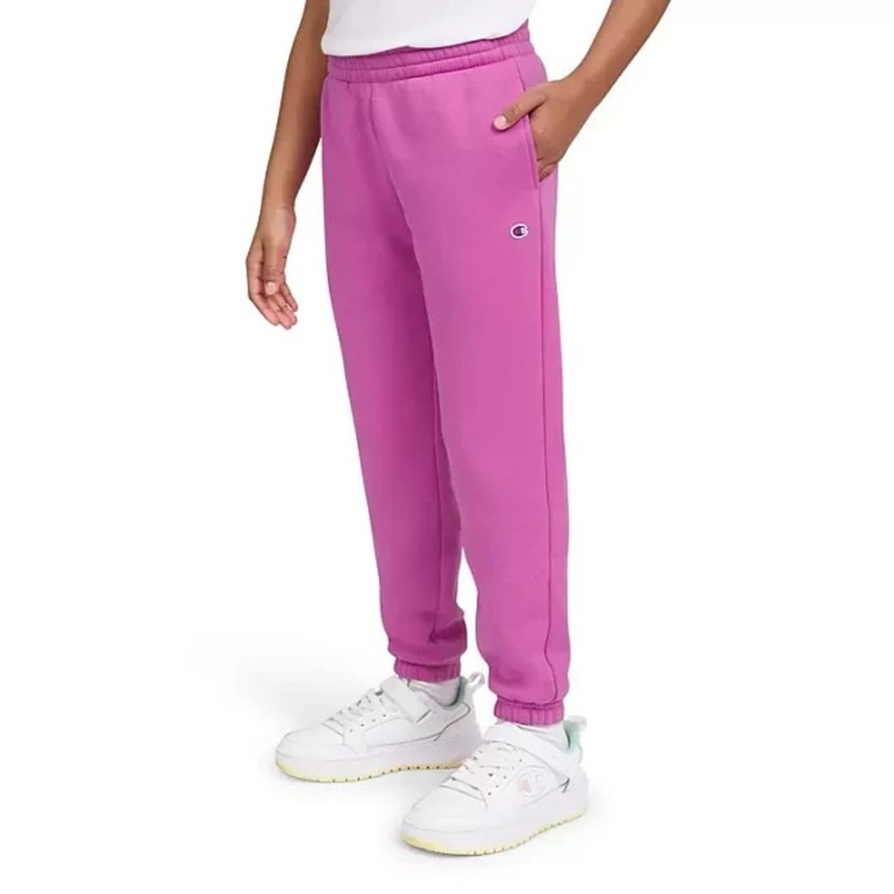 Champion Girls Logo Fleece Jogger Size XL 14-16 Pink Activewear Pants